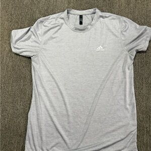 Adidas Men's Light Gray Short Sleeve Tee